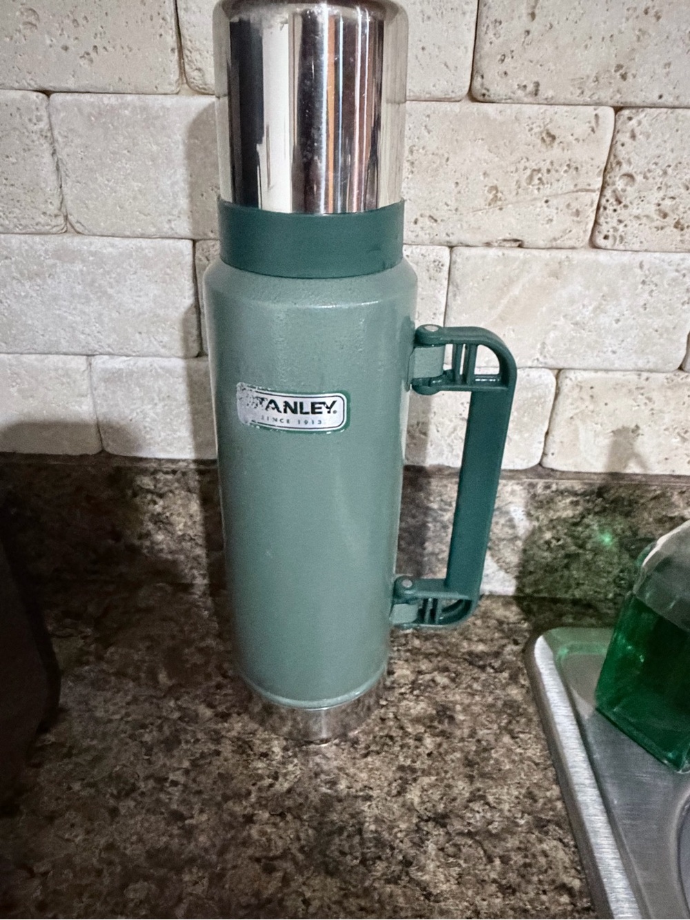 Stanley Green Insulated Vacuum Bottle with Handle